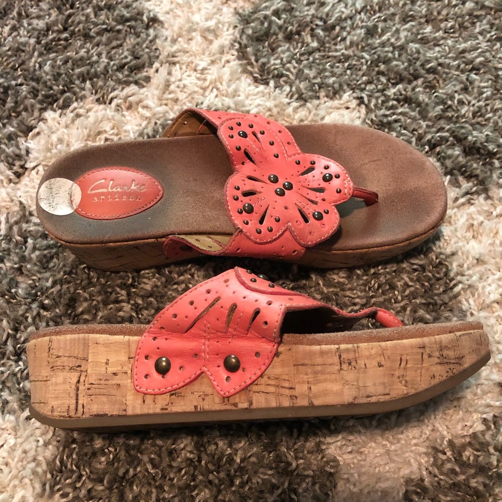 Clarks Coral Wedges